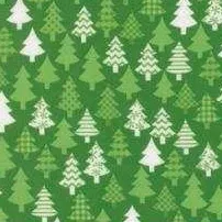 (22502 13) Snow Time - Evergreen by Me & My Sister for Moda Fabrics - sold in 1/2 yard increments