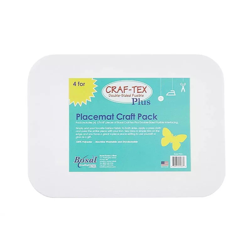 Bosal Craf-Tex Plus Double-Sided Fusible Interfacing Placemats