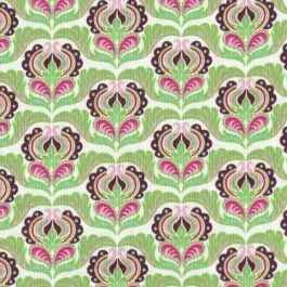 Cool Cords Linier Floral Motif in Green