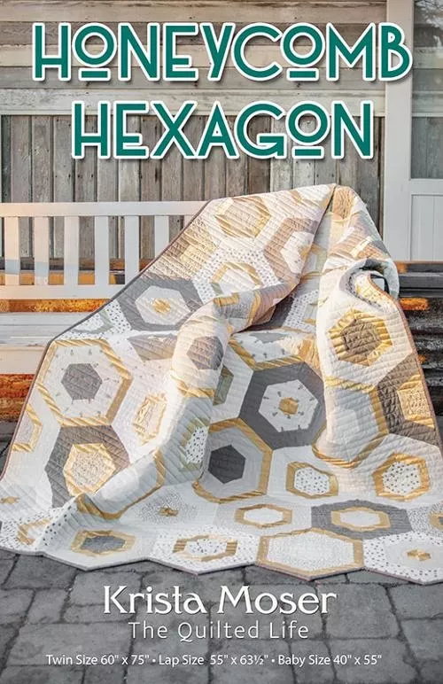Honeycomb Hexagon Quilt Pattern by Krista Moser